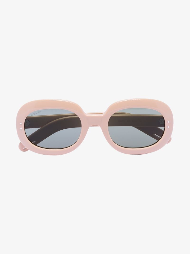 Neutral Large Round Sunglasses