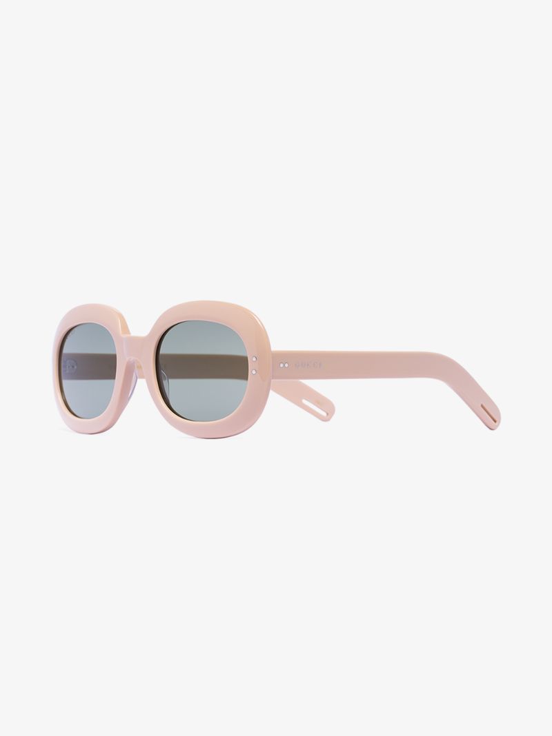 Neutral Large Round Sunglasses