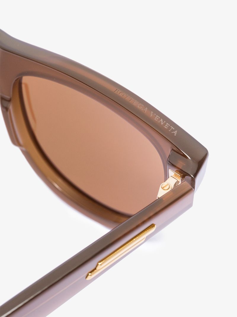 Brown Square Frame Sunglasses