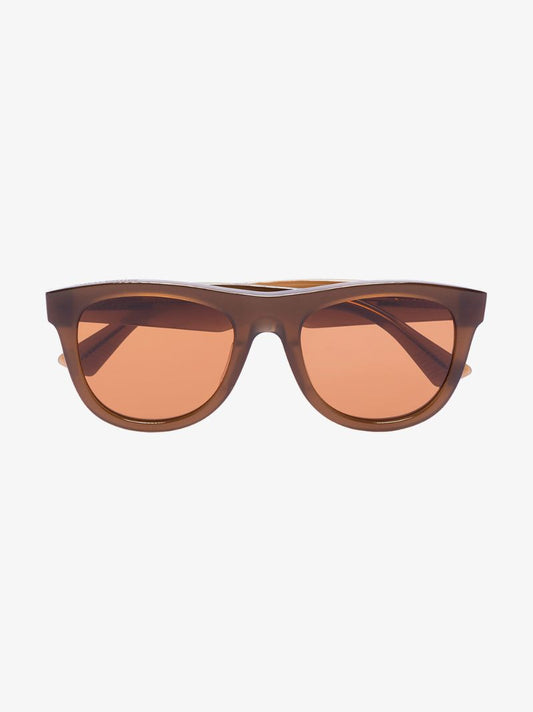 Brown Square Frame Sunglasses