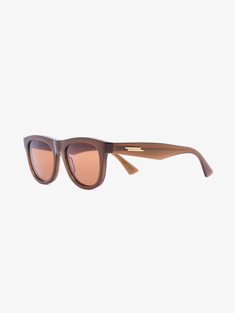Brown Square Frame Sunglasses