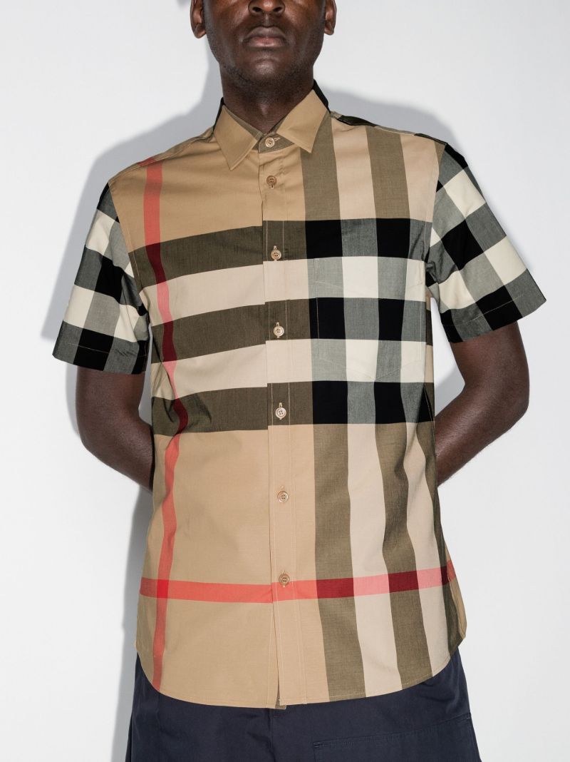 Brown House Check Short-sleeve Shirt