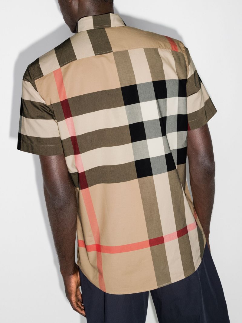 Brown House Check Short-sleeve Shirt