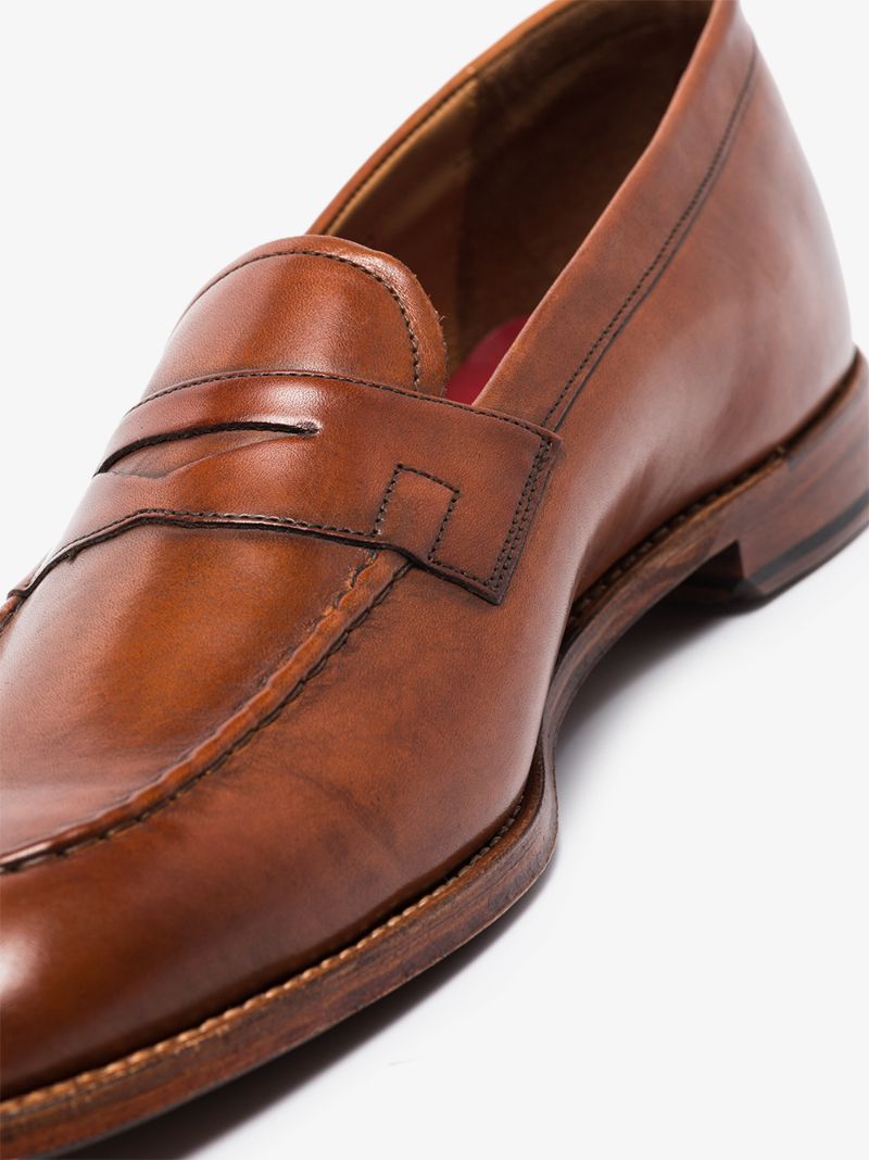 Brown Lloyd Leather Loafers