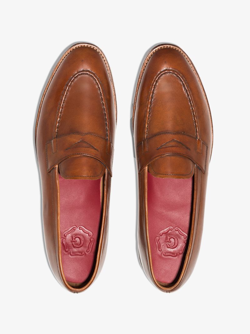Brown Lloyd Leather Loafers