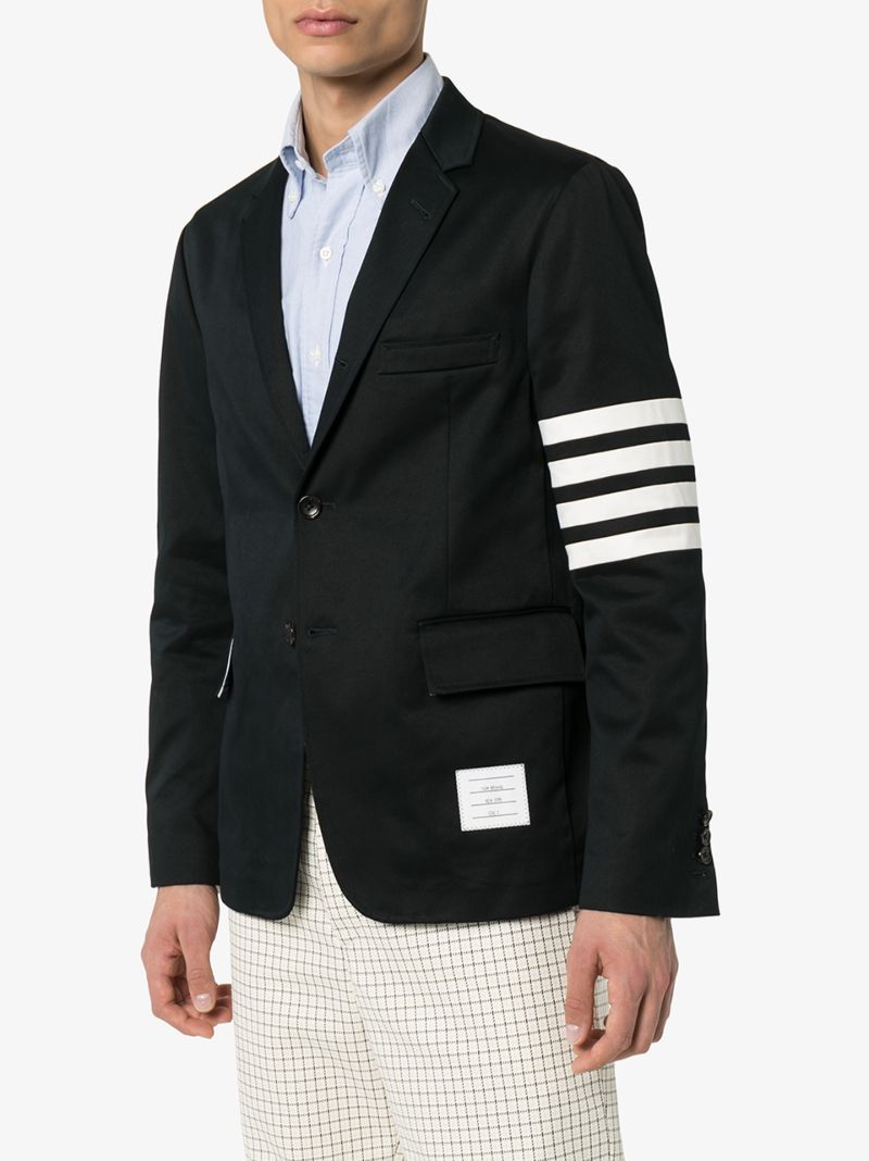 Striped Cotton Blazer