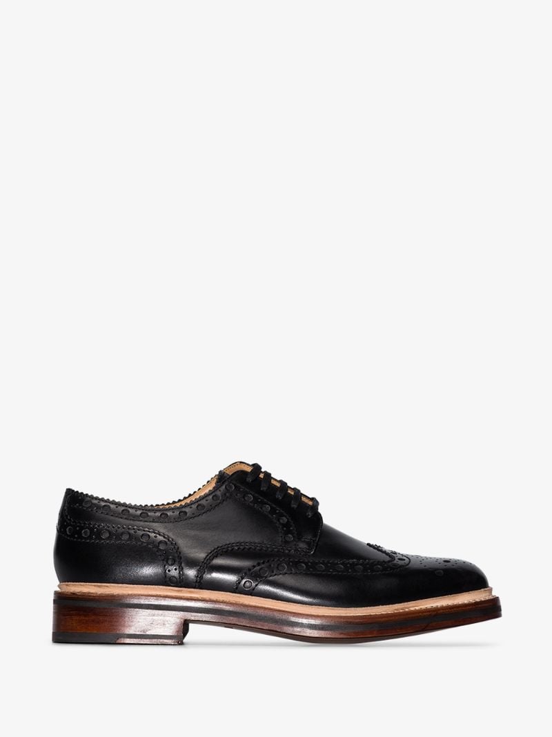 Black Archie Leather Brogues