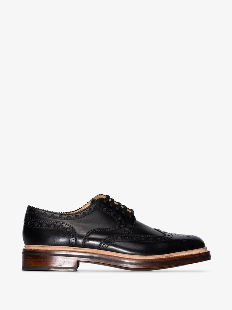Black Archie Leather Brogues