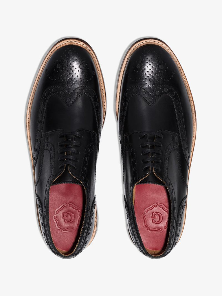 Black Archie Leather Brogues