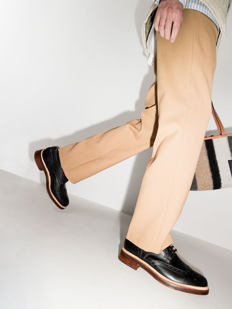 Black Archie Leather Brogues