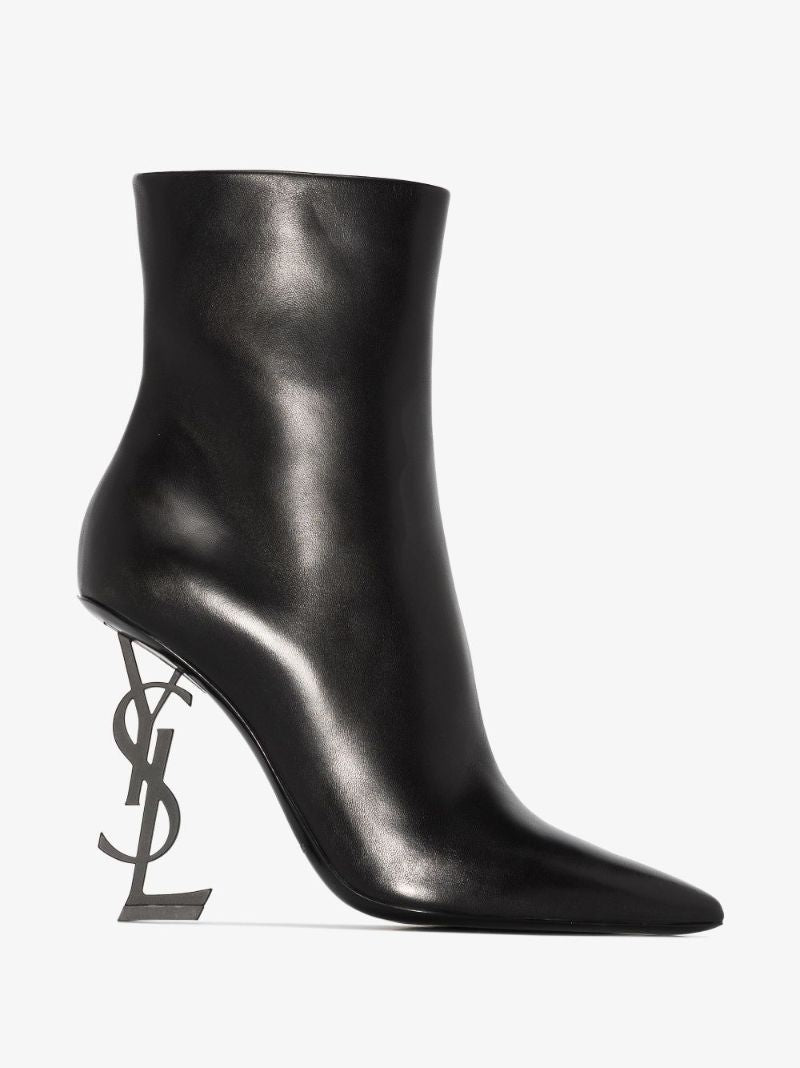 Black Opyum 105 Leather Ankle Boots