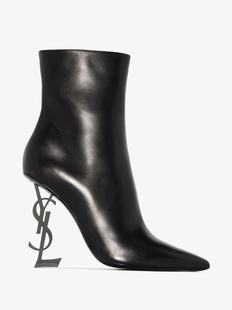 Black Opyum 105 Leather Ankle Boots