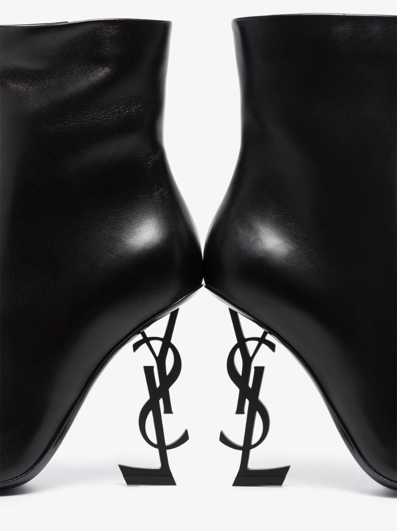 Black Opyum 105 Leather Ankle Boots