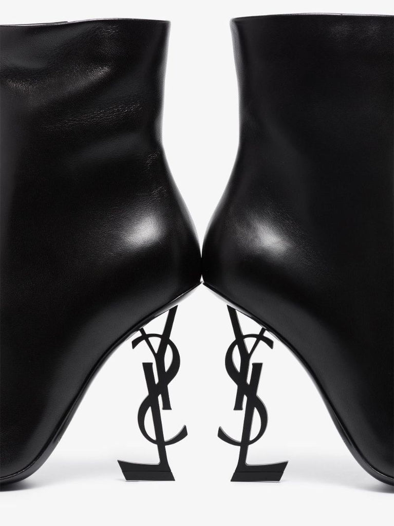Black Opyum 105 Leather Ankle Boots