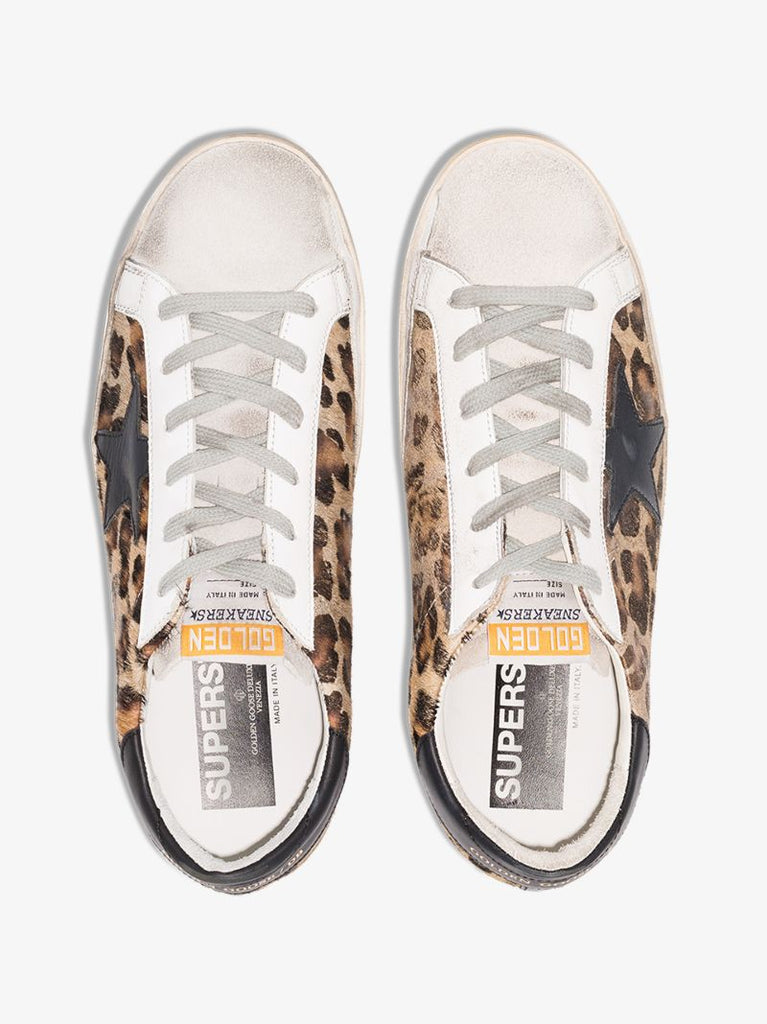 Brown Super-star Leopard Print Sneakers