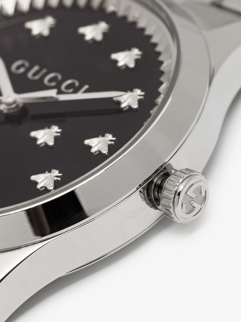 Silver Tone G-timeless Stainless Steel Watch