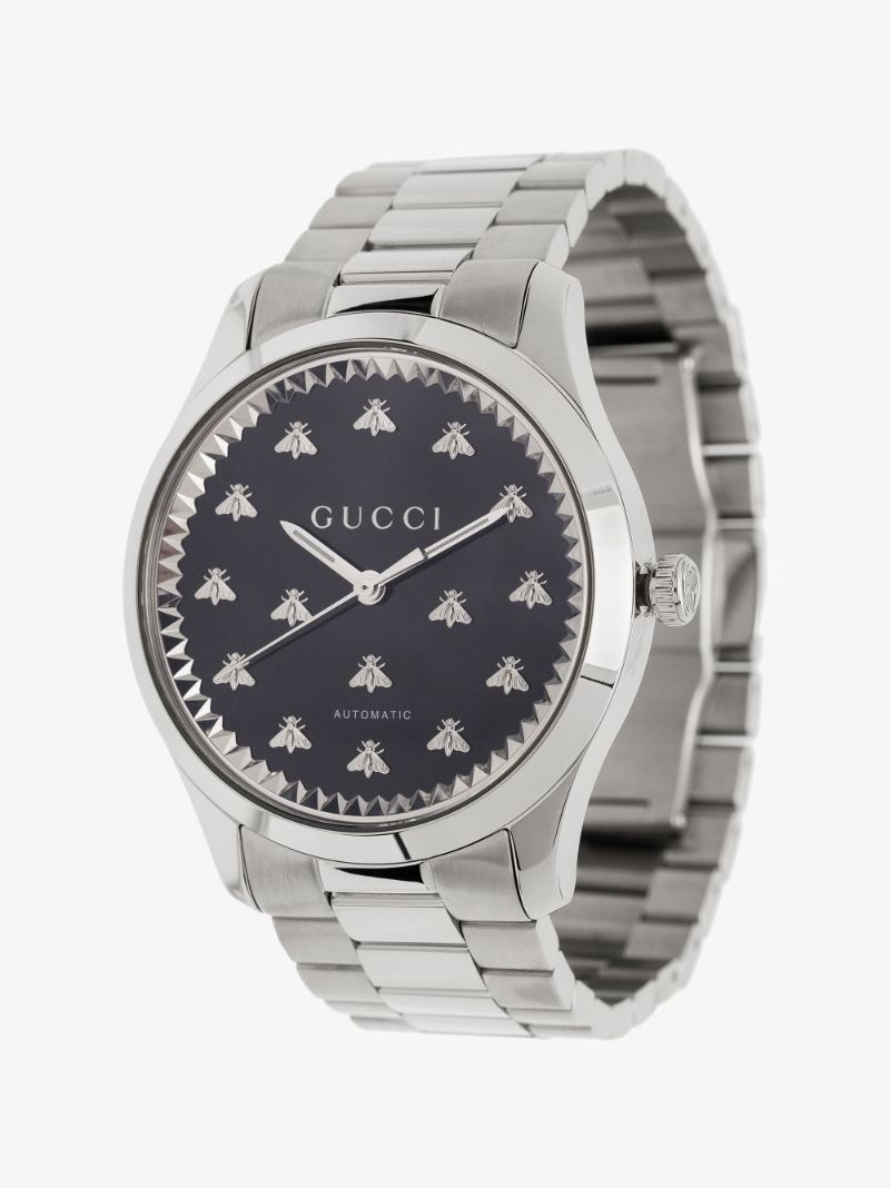 Silver Tone G-timeless Stainless Steel Watch