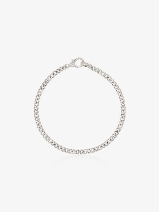18k White Gold 7 Inch Baby PavÃ_x0083_Â© Diamond Bracelet