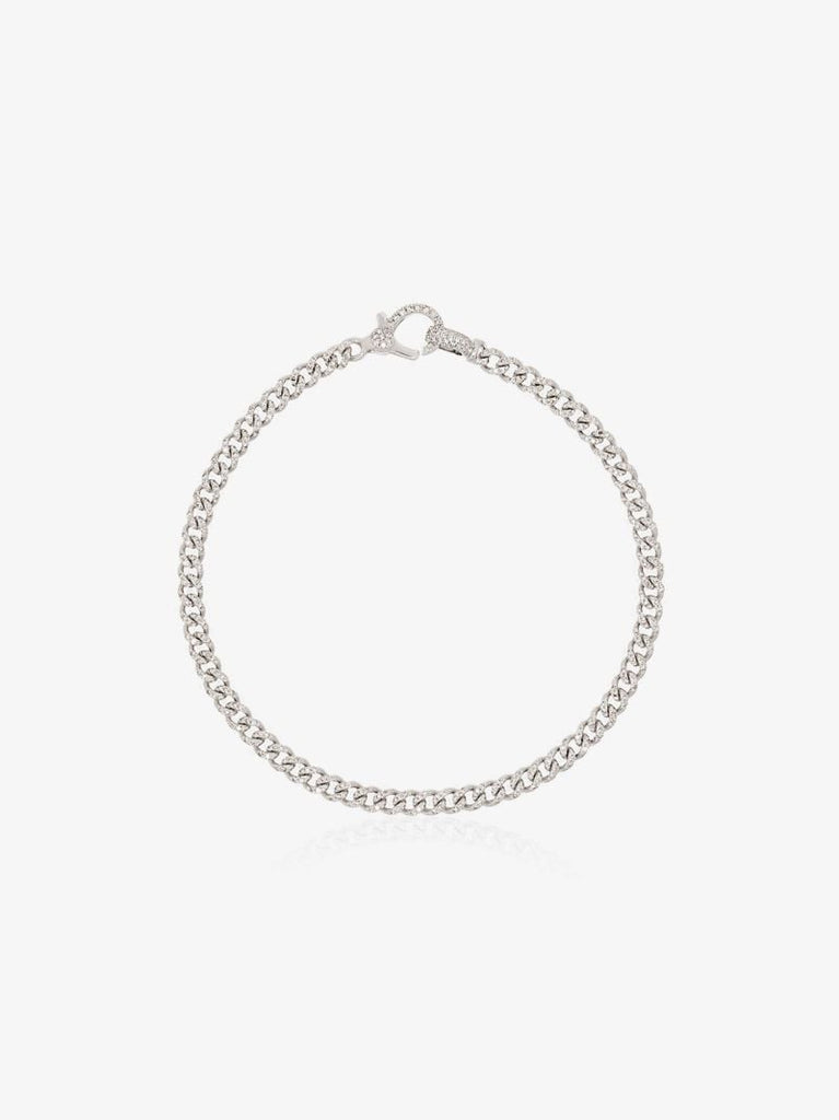 18k White Gold 7 Inch Baby PavÃ_x0083_Â© Diamond Bracelet