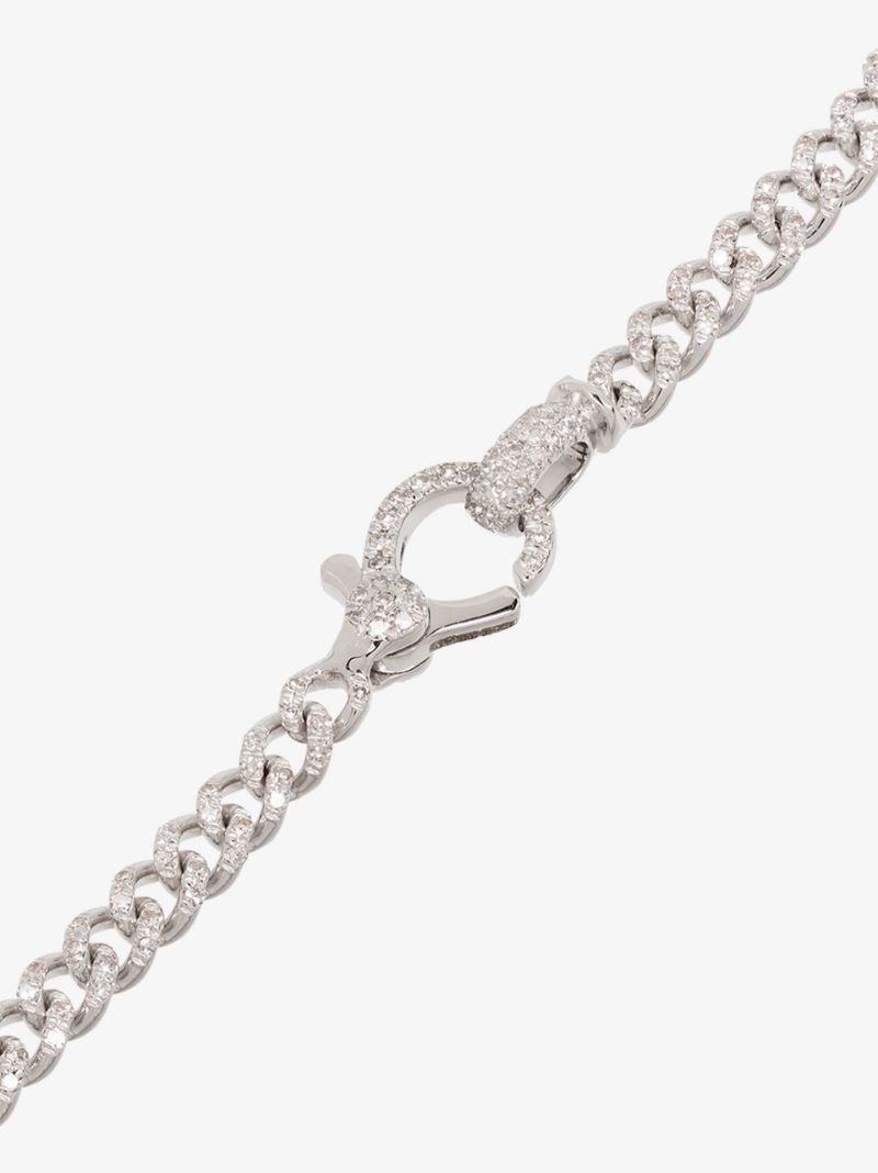 18k White Gold 7 Inch Baby PavÃ_x0083_Â© Diamond Bracelet