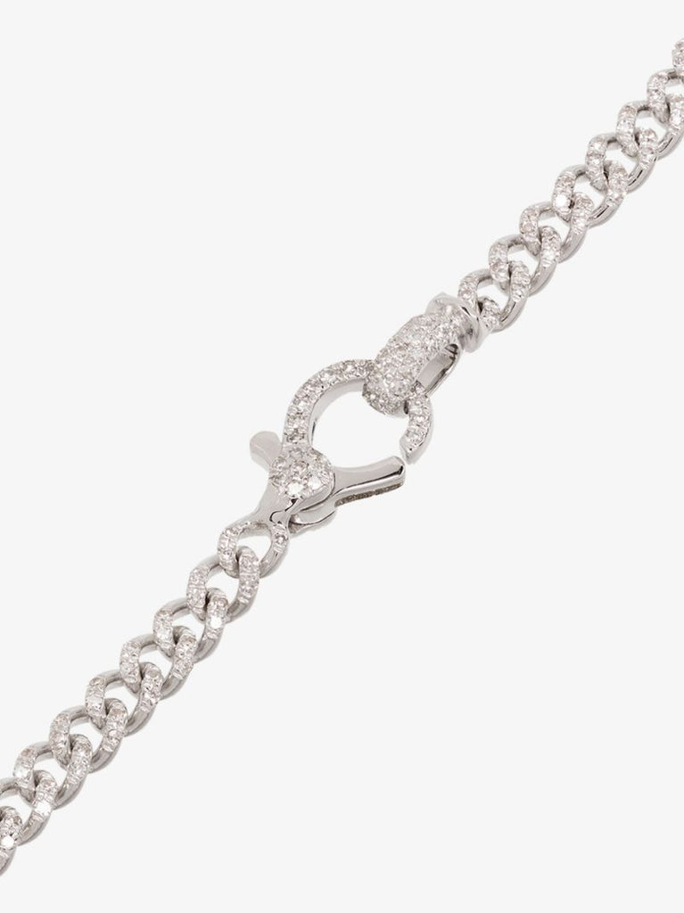 18k White Gold 7 Inch Baby PavÃ_x0083_Â© Diamond Bracelet