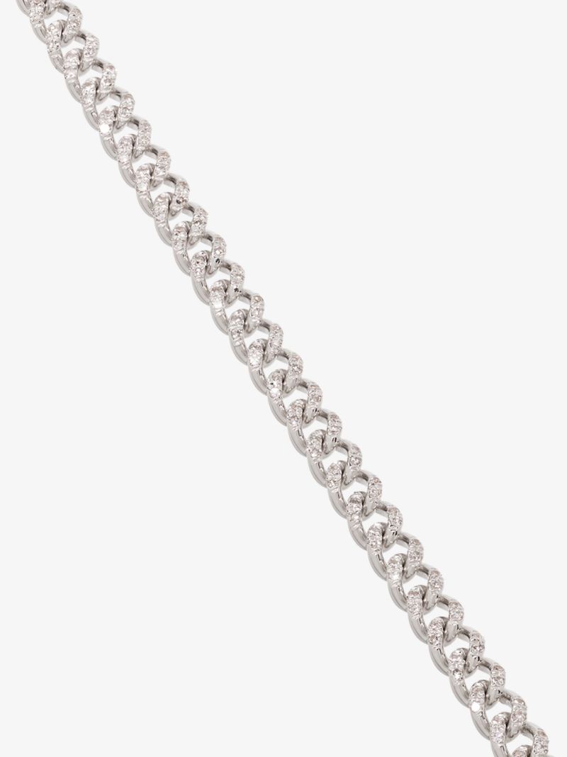 18k White Gold 7 Inch Baby PavÃ_x0083_Â© Diamond Bracelet