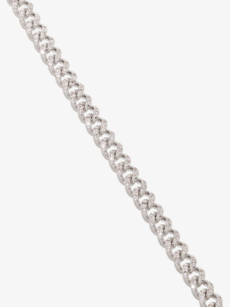 18k White Gold 7 Inch Baby PavÃ_x0083_Â© Diamond Bracelet
