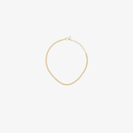 18k Yellow Gold Baby Link PavÃ_x0083_Â© Diamond Choker
