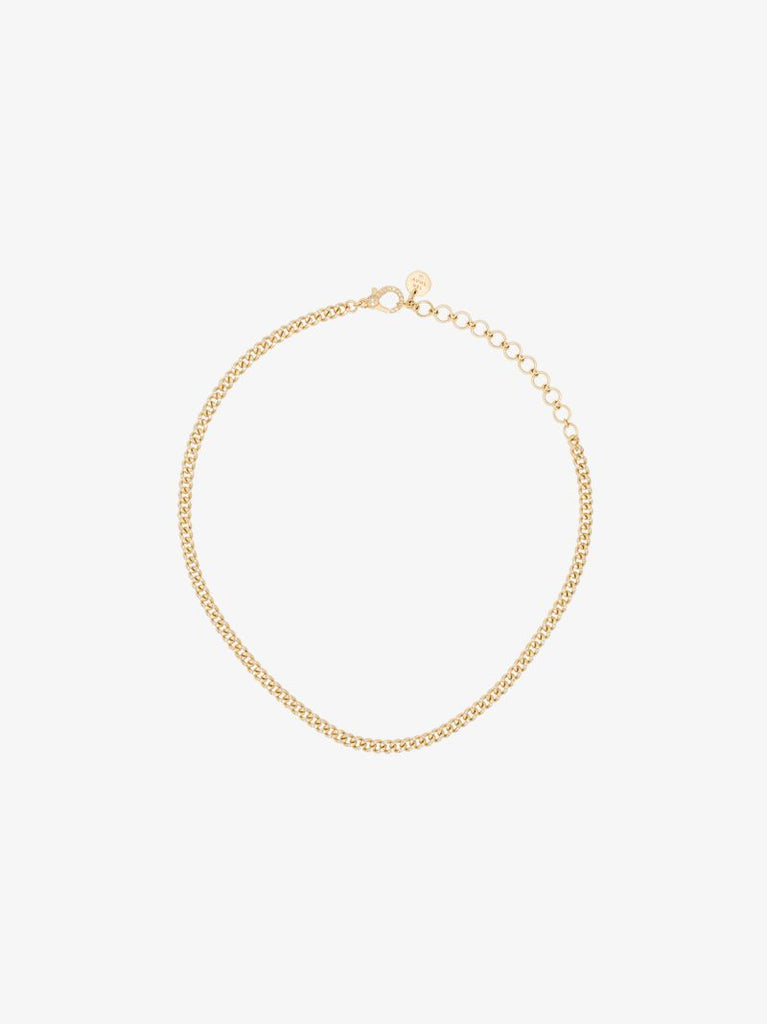 18k Yellow Gold Baby Link PavÃ_x0083_Â© Diamond Choker