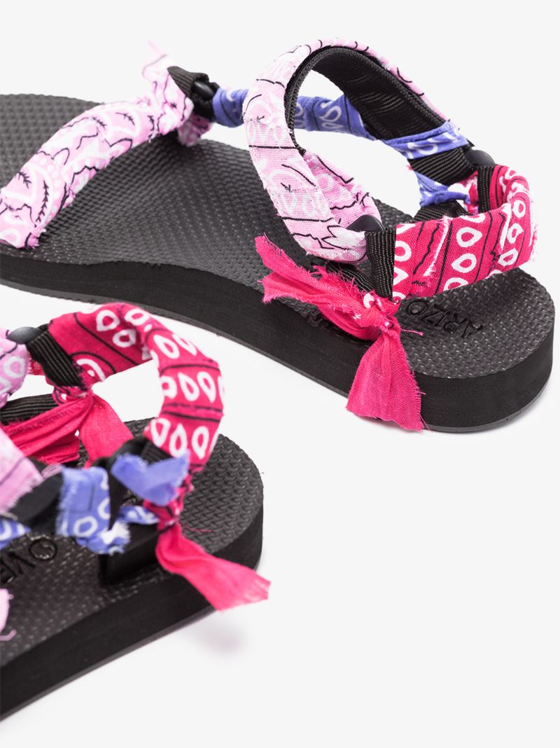 Pink and Purple Trekky Bandana Sandals