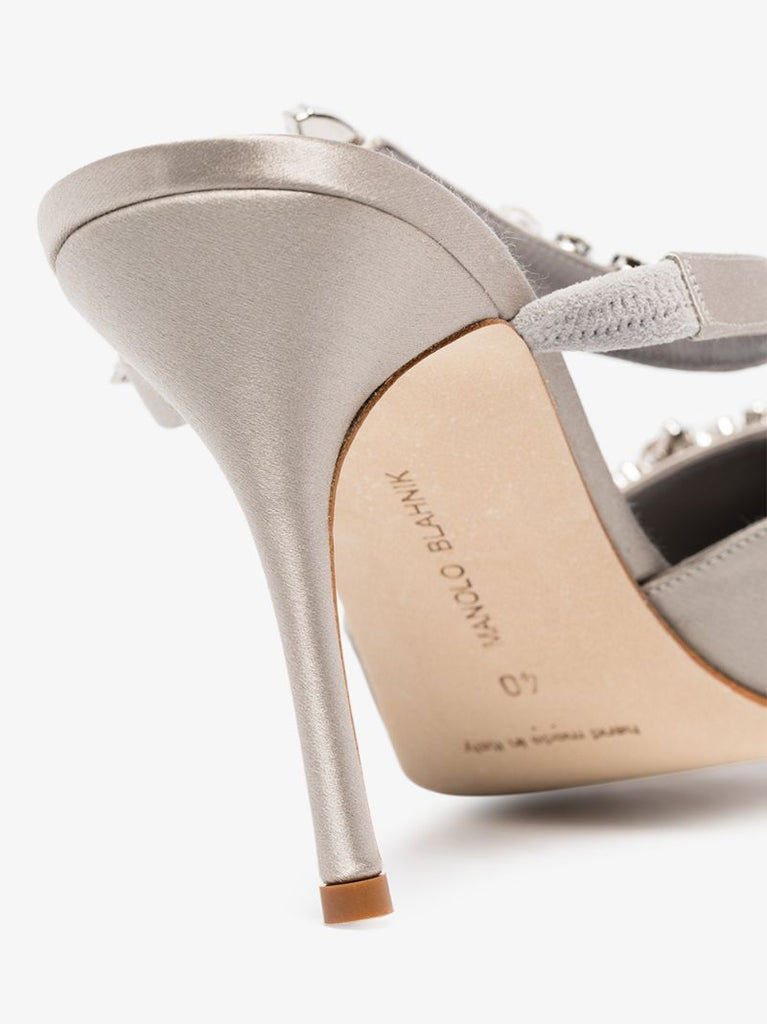 Grey Lurum 110 Satin Pumps