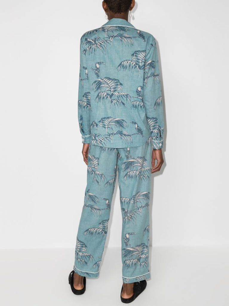 Blue Bocas Print Pyjamas