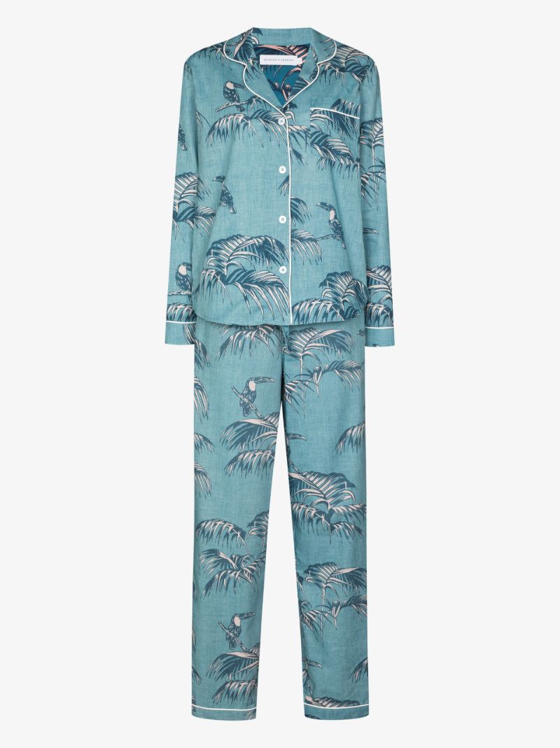 Blue Bocas Print Pyjamas