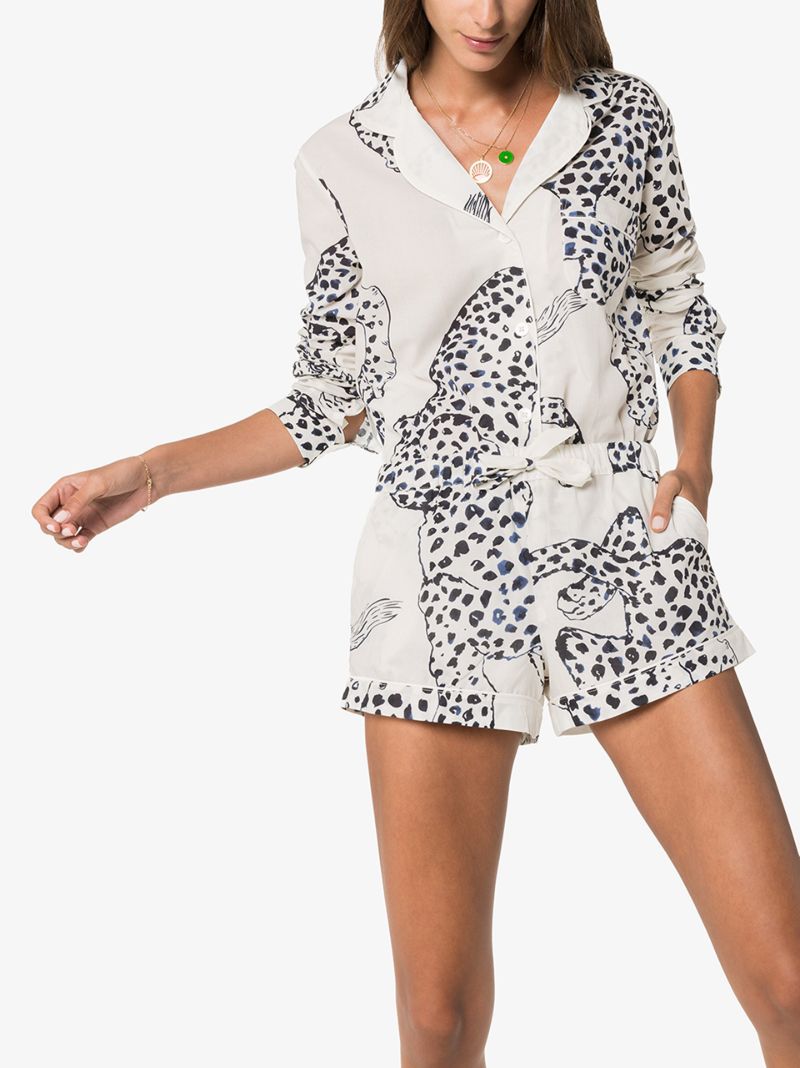 Off-white Jaguar Print Pyjamas