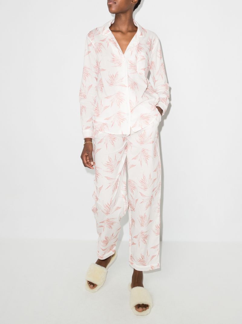 White Deia Print Pyjamas