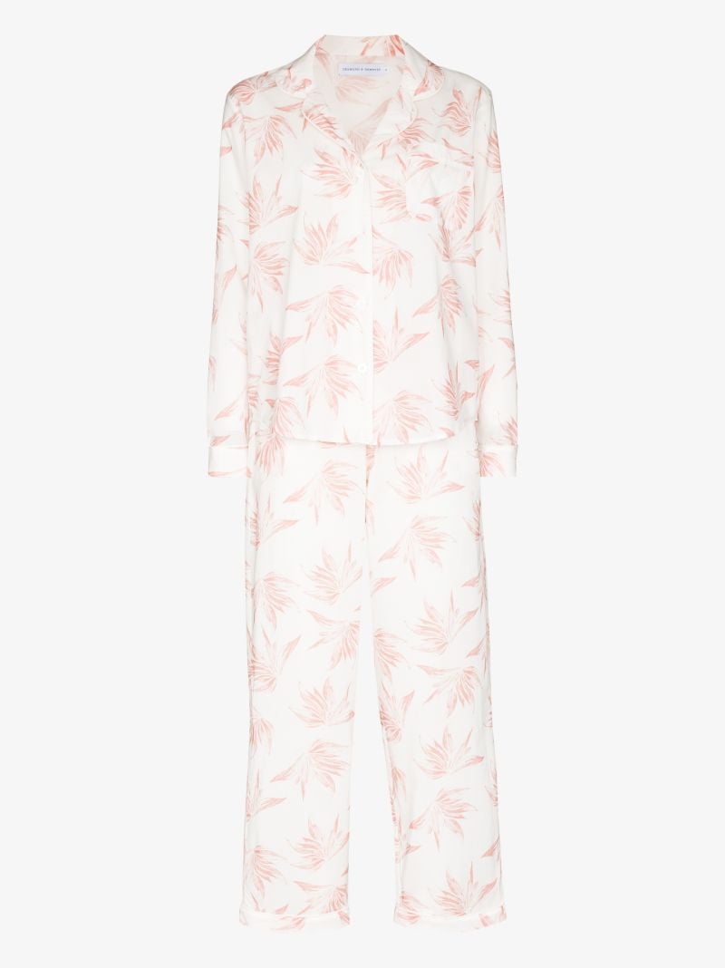 White Deia Print Pyjamas