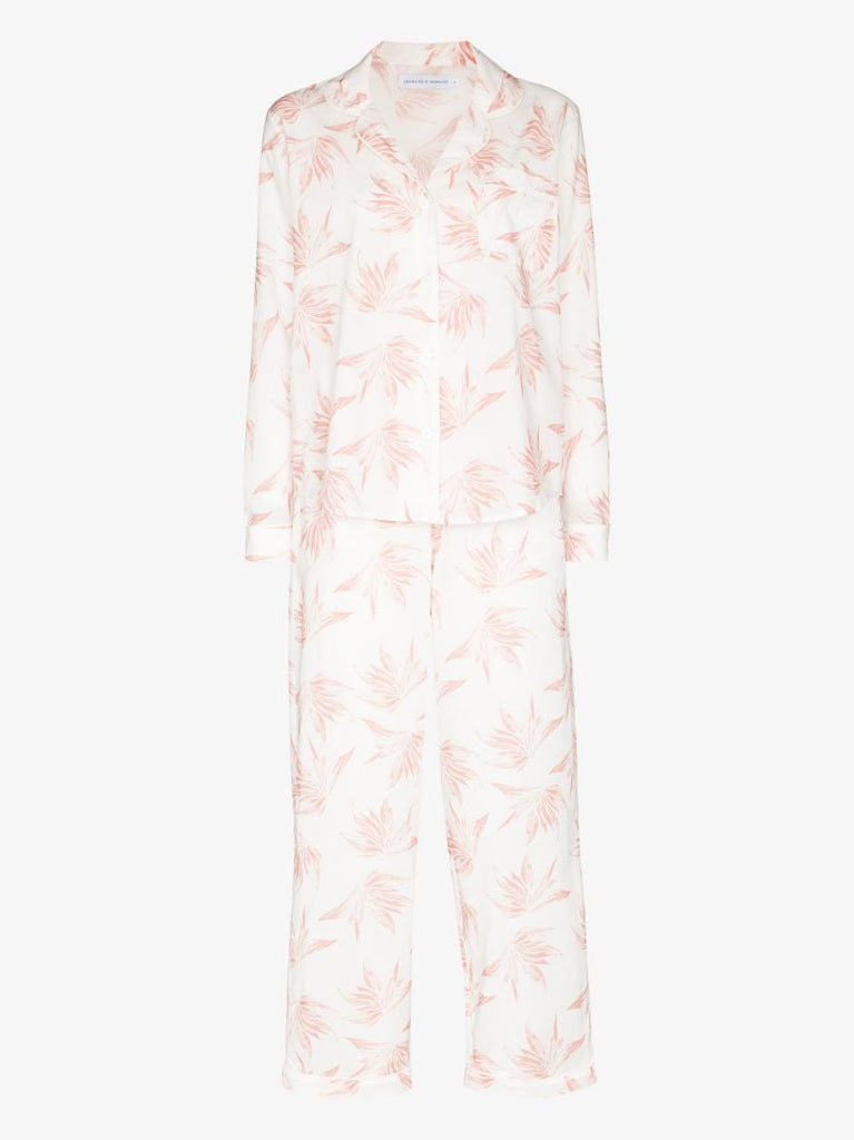 White Deia Print Pyjamas