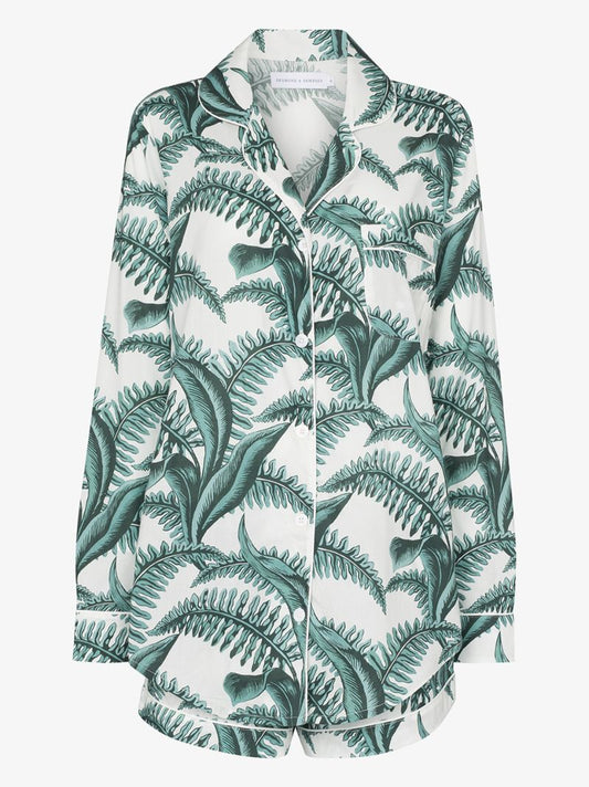 Fern Print Cotton Pyjama Set