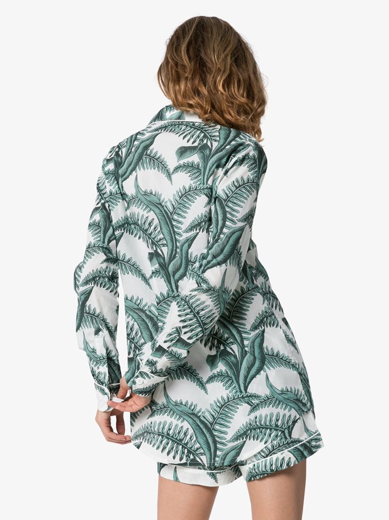 Fern Print Cotton Pyjama Set