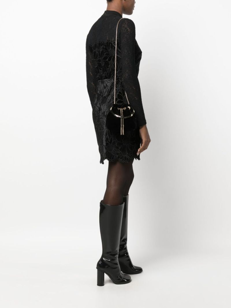 Black Bon Bon Velvet Mini Bag