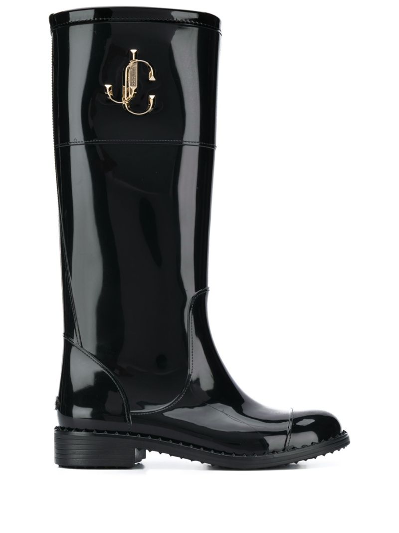 Black Edith Rain Boots