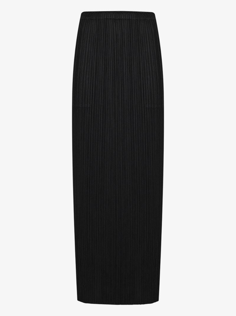 Black Basics PlissÃ_x0083_Â© Midi Skirt