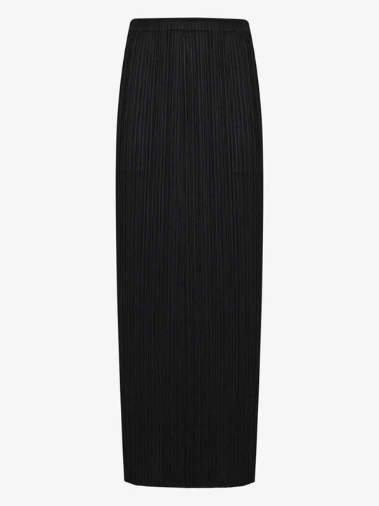 Black Basics PlissÃ_x0083_Â© Midi Skirt