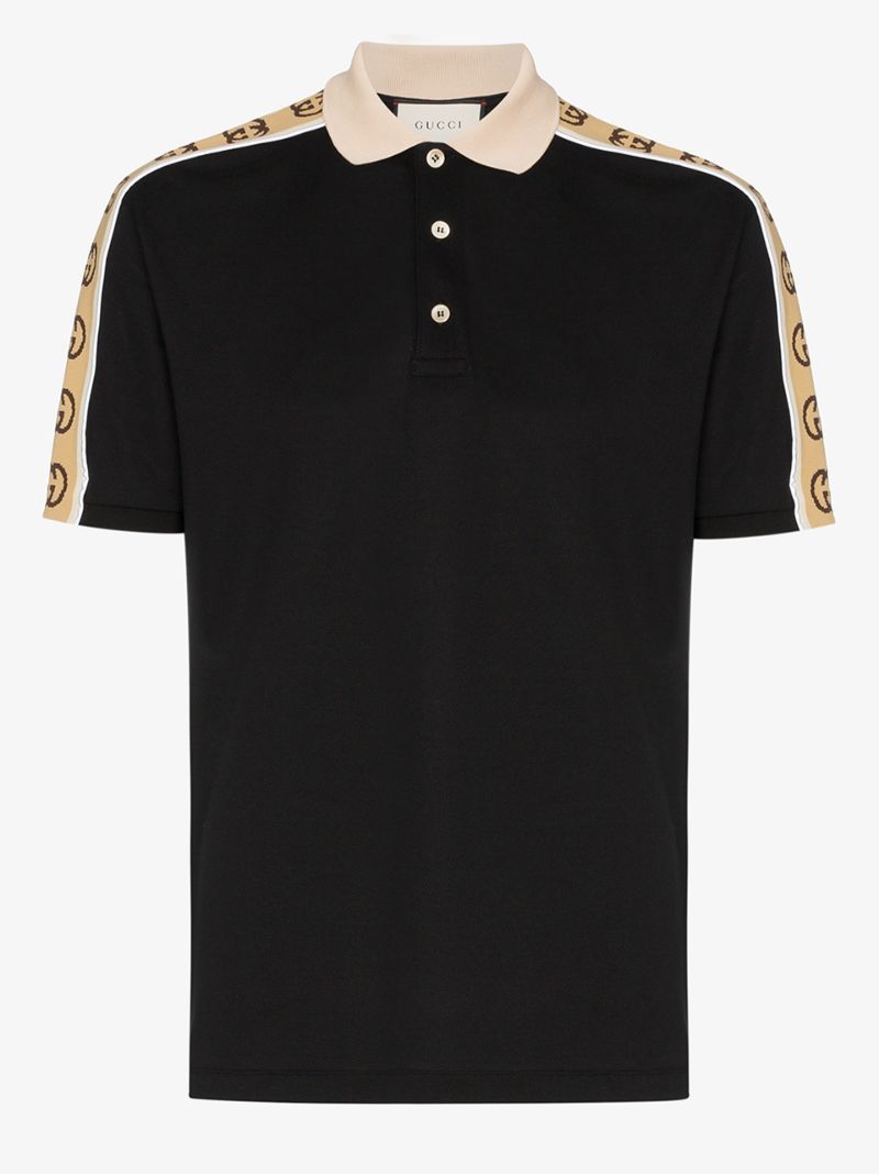 Logo Stripe Polo Shirt