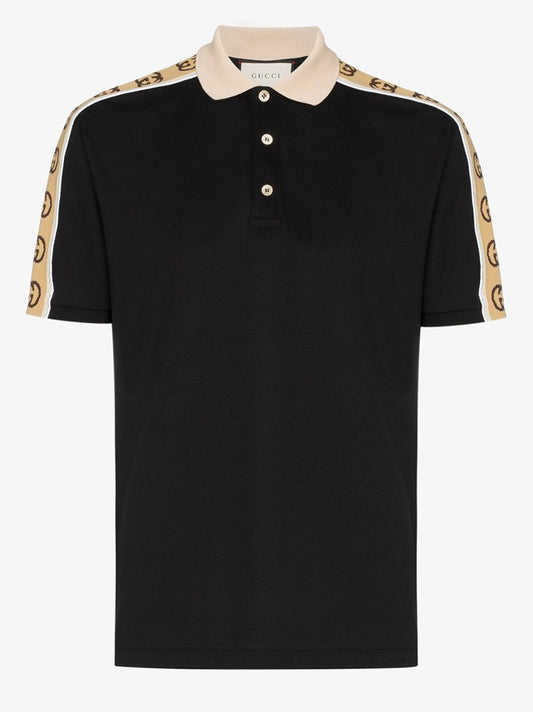 Logo Stripe Polo Shirt