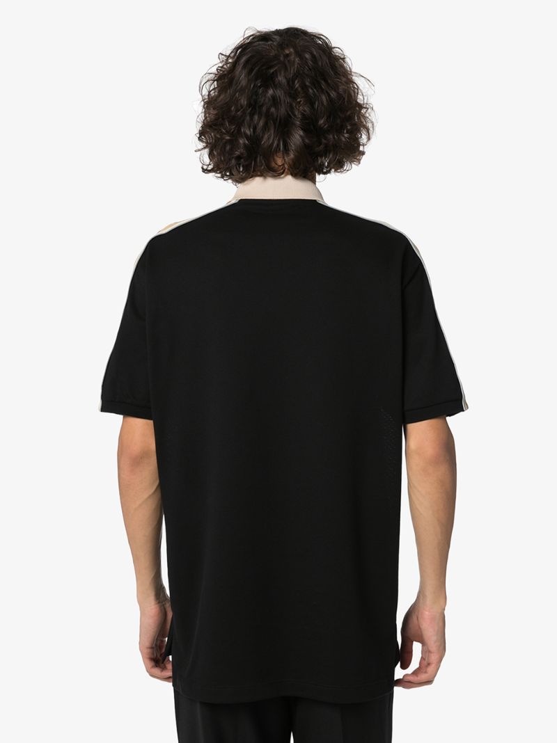 Logo Stripe Polo Shirt