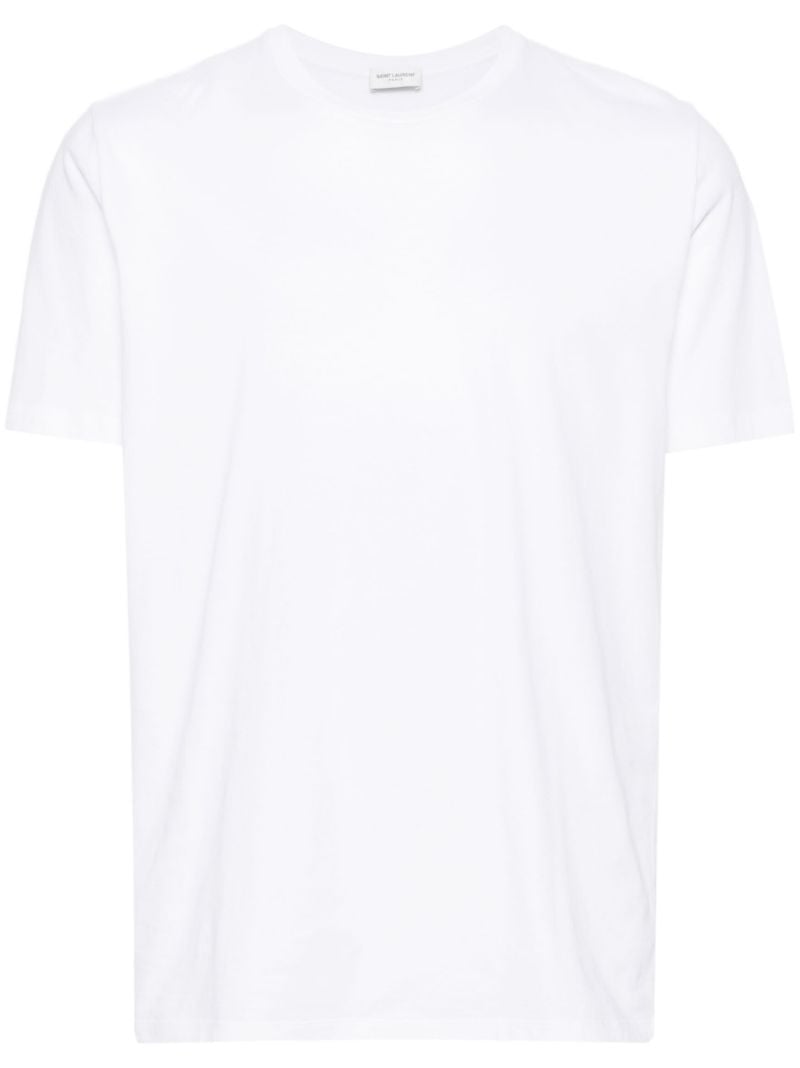 White Crew Neck Cotton T-shirt