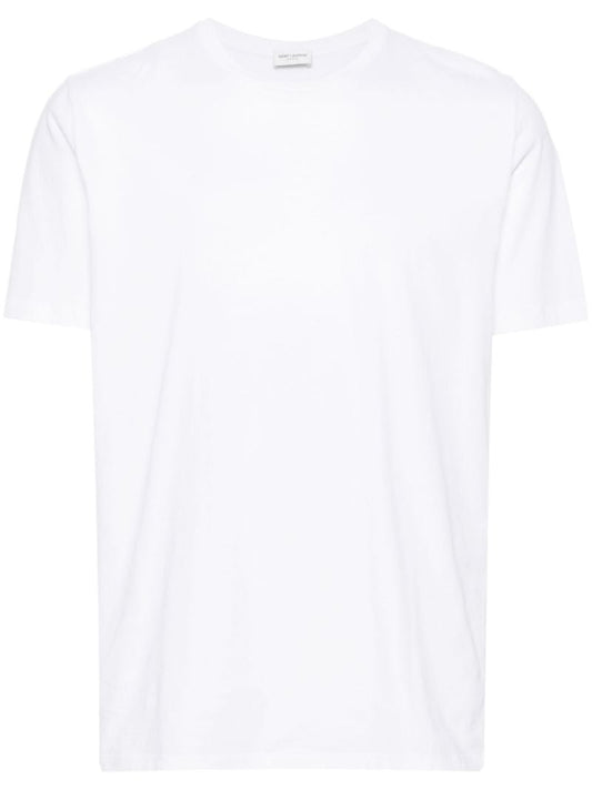 White Crew Neck Cotton T-shirt