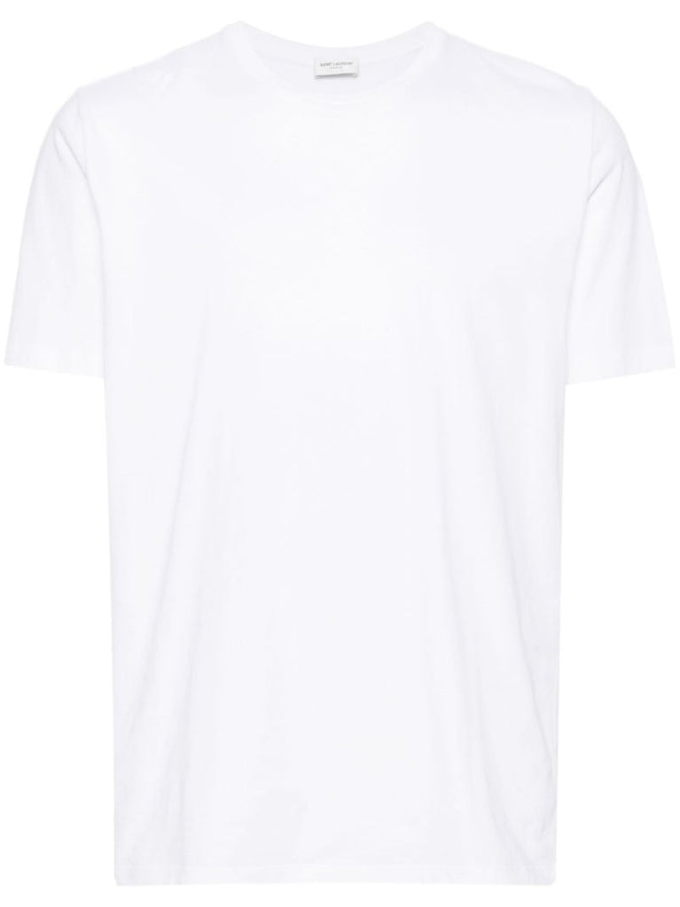 White Crew Neck Cotton T-shirt