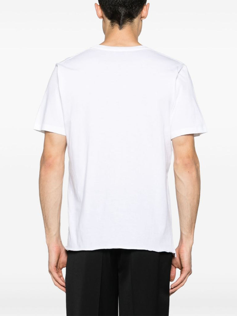 White Crew Neck Cotton T-shirt